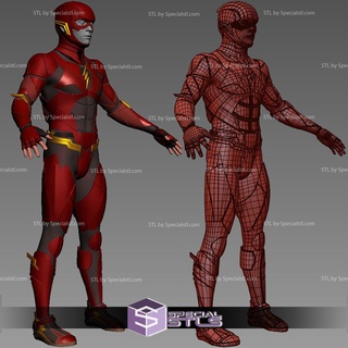 cosplay stl files flash justice league full body armor 3d print model - Mito3D