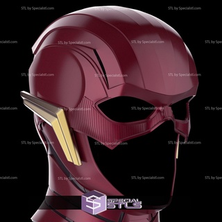 cosplay stl dossiers éclat Justice ligue casque Ezra meunier capot 3d print model - Mito3D