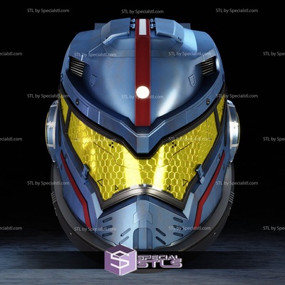 cosplay stl files gipsy danger helmet specialstl 3d print model - Mito3D