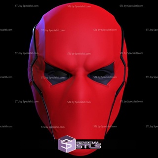 cosplay stl archivos Gotham caballeros rojo capucha máscara 3d impresión usable 3d print model - Mito3D