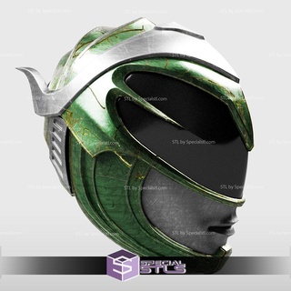 cosplay stl File verde ranger 2017 casco maschio versione energia 3d print model - Mito3D