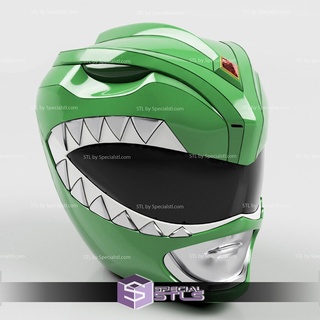 cosplay stl File verde ranger classico casco potente morphin energia 3d print model - Mito3D