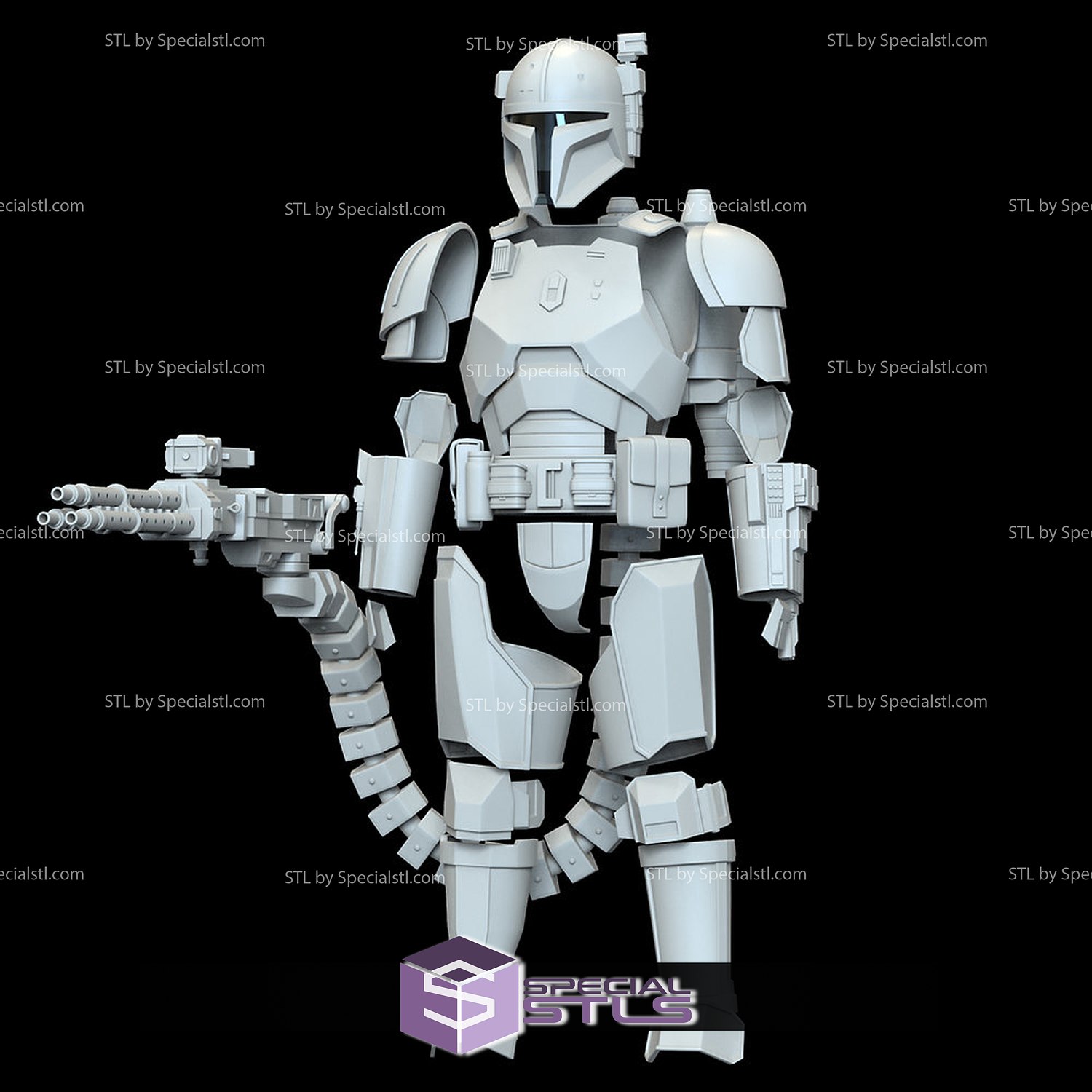 cosplay stl File pesante fanteria mandalorian paz vizsla armatura impostato 3D print model - Mito3D