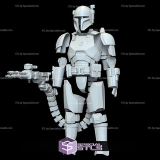 cosplay stl dossiers lourd infanterie mandalorien paz vizsla armure ensemble 3d print model - Mito3D