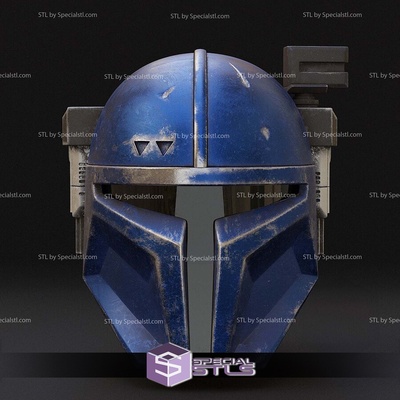 cosplay stl files heavy mandalorian helmet specialstl 3d print model - Mito3D