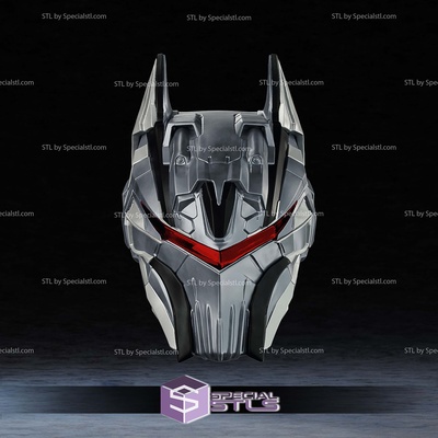 cosplay stl arquivos hellbat batman capacete especial 3d print model - Mito3D