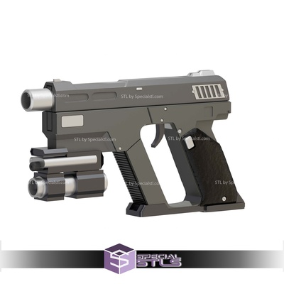 cosplay stl files helldivers 2 p2 peacemaker pistol specialstl 3d print model - Mito3D