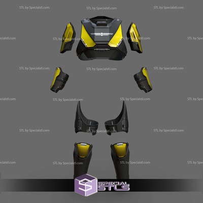cosplay stl files helldivers starter armor specialstl 3d print model - Mito3D