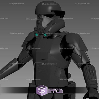 cosplay stl arquivos imperial morte Soldado armaduras 3d print model - Mito3D