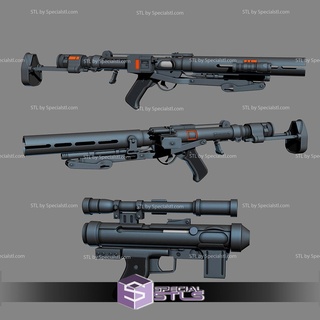 cosplay stl File imperiale Morte soldato pistola blaster fucile ready 3d Stampa 3d print model - Mito3D