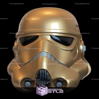 cosplay stl archivos imperial Stormtrooper oro casco 3d print model - Mito3D