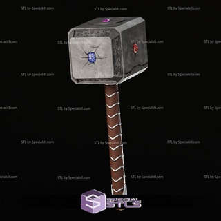 cosplay stl dossiers infini marteau mjolnir Thor 3d impression portable 3d print model - Mito3D