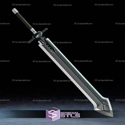 cosplay stl files iron blade final fantasy 7 specialstl 3d print model - Mito3D