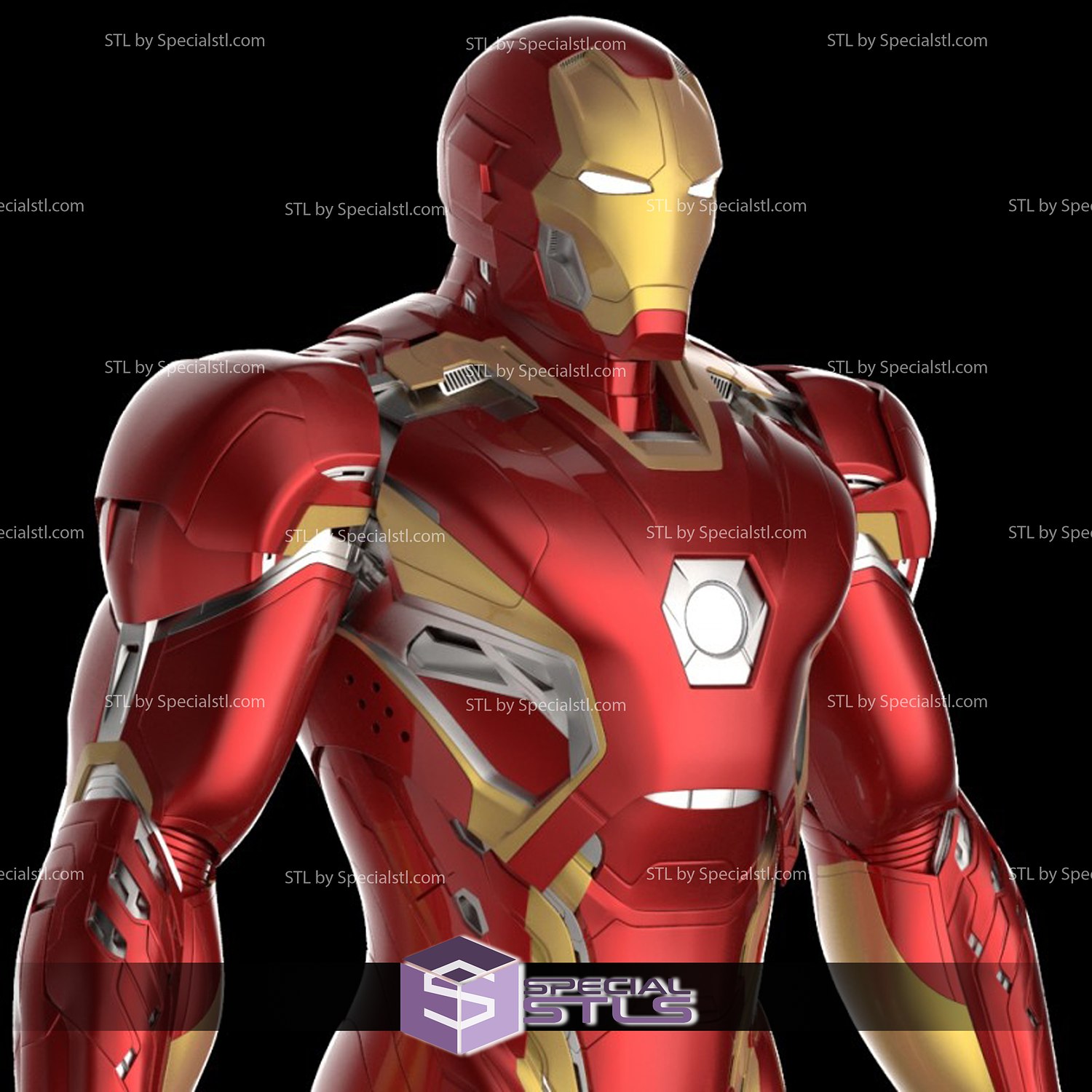 cosplay stl dossiers fer homme marque 45 xlv costume 3D print model - Mito3D