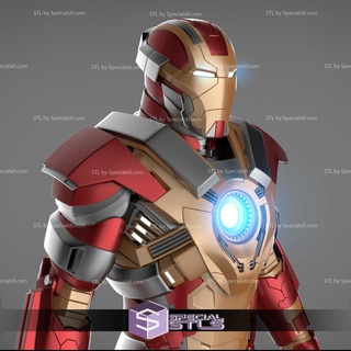 cosplay stl files iron man mark xvii armor heartbreaker mk 17 3d print model - Mito3D