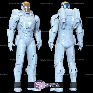 cosplay stl files iron man mark xxxix gemini mk 39 armor 3d print model - Mito3D