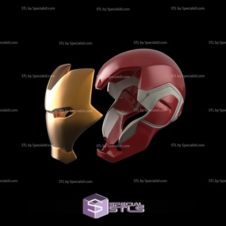 cosplay stl files iron man mk85 helmet 3d print wearable 3d print model - Mito3D