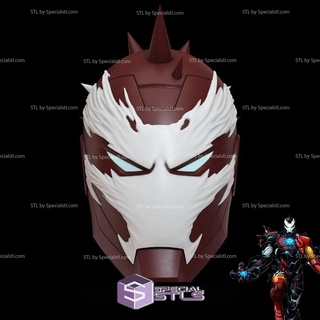 cosplay stl files iron man venom helmet 3d print wearable cosplay stl files iron man venom helmet 3d print wearable  3d print model - Mito3D