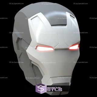 cosplay stl files iron man xlii mk 42 43 helmet 3d print model - Mito3D