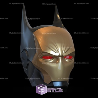 cosplay stl dossiers chauve souris fer casque homme batman 3d print model - Mito3D