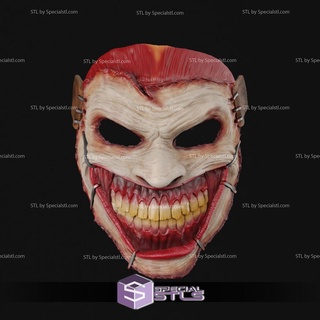 cosplay stl dossiers joker masque 3d impression portable 3d print model - Mito3D