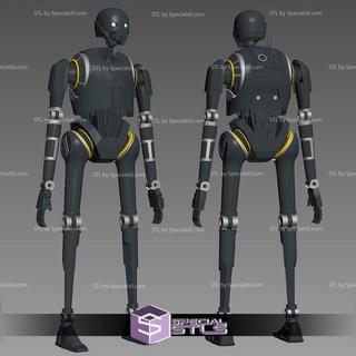 cosplay stl archivos k2so imperial seguridad droide estrella guerras 3d print model - Mito3D
