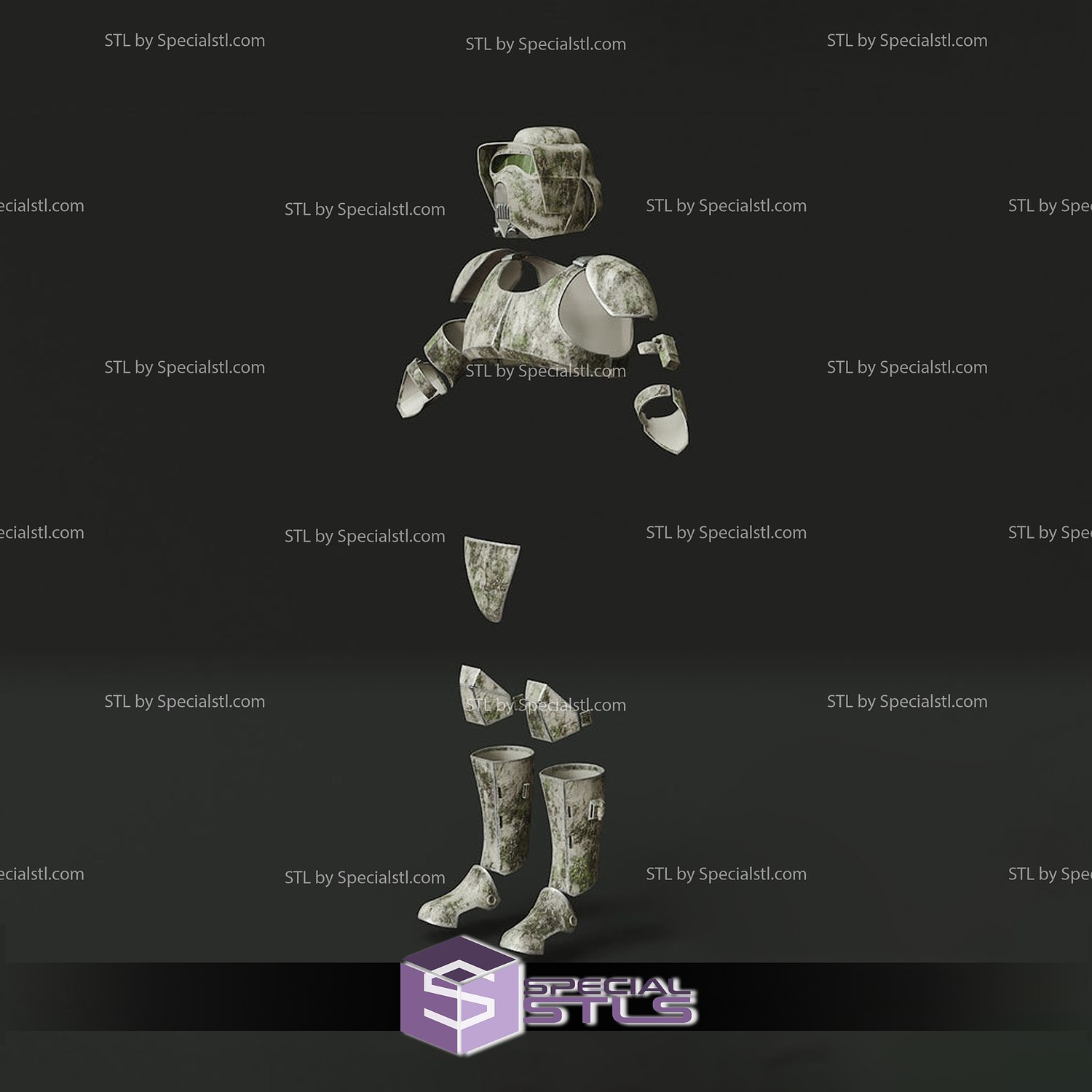 cosplay stl files kashyyyk clone trooper armor 3d print wearable 3D print model - Mito3D