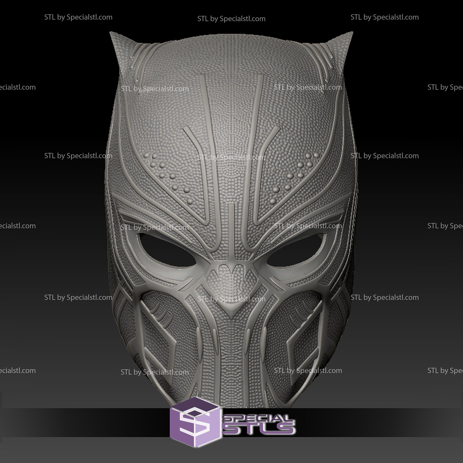 cosplay stl files killmonger mask black panther 3d print wearable 3D print model - Mito3D