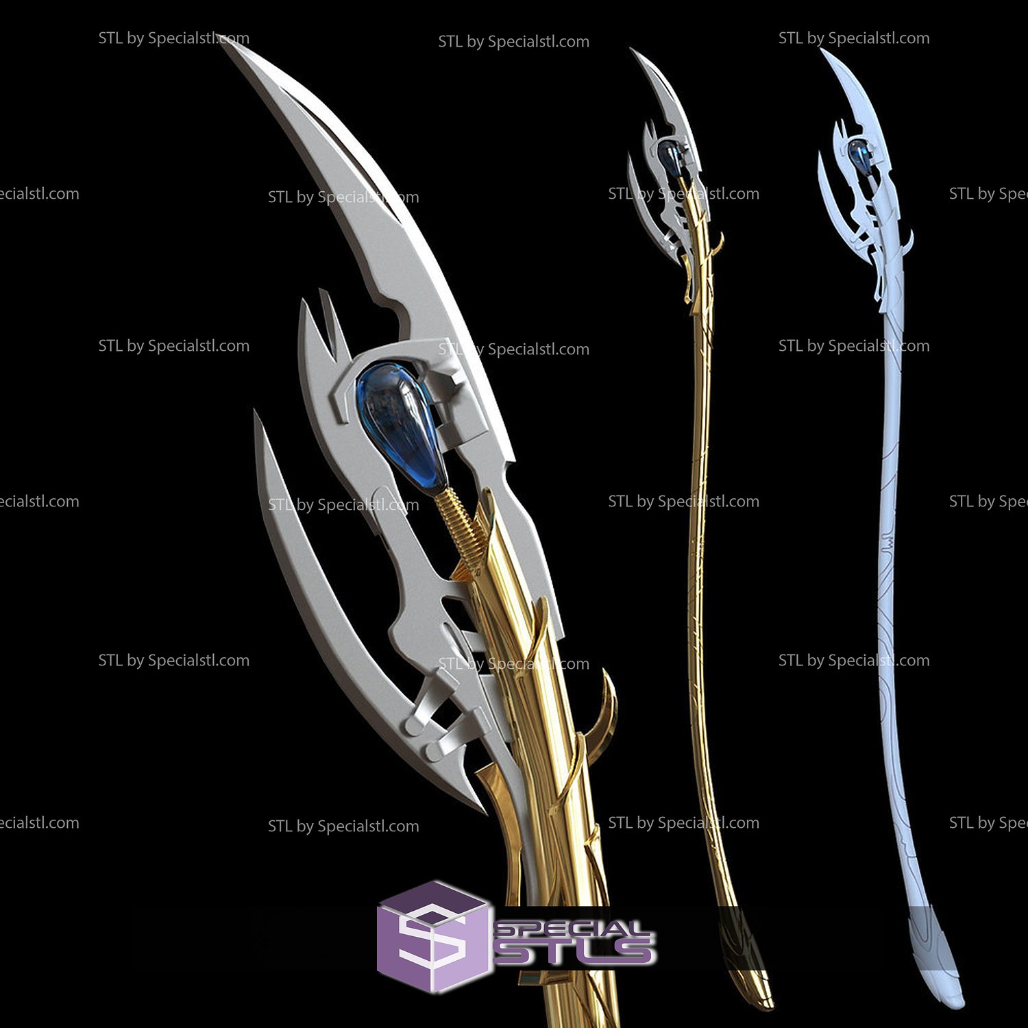 cosplay stl dossiers Loki chitauri sceptre Personnel arme cosplay stl dossiers Loki chitauri sceptre Personnel arme 3D print model - Mito3D