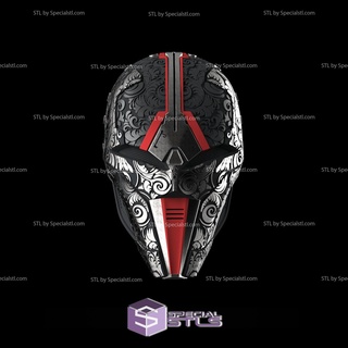 cosplay stl arquivos senhor Morada capacete Guerra Estrelas 3d impressão vestível 3d print model - Mito3D