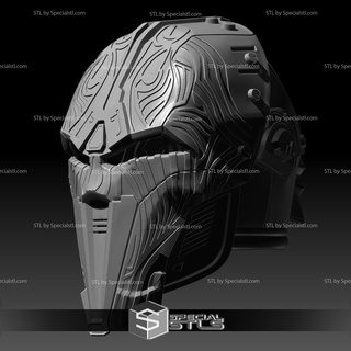 cosplay stl files lord adraas sith acolyte helmet 3d print model - Mito3D