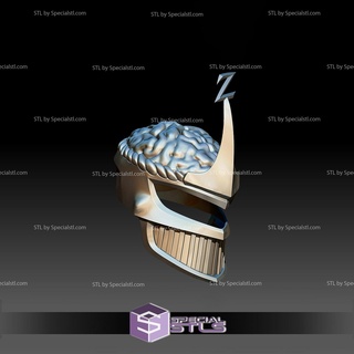 cosplay stl archivos señor zedd casco guardabosque 3d impresión usable 3d print model - Mito3D