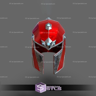 cosplay stl files magneto play arts kai helmet x men 3d print wearable 3d print model - Mito3D