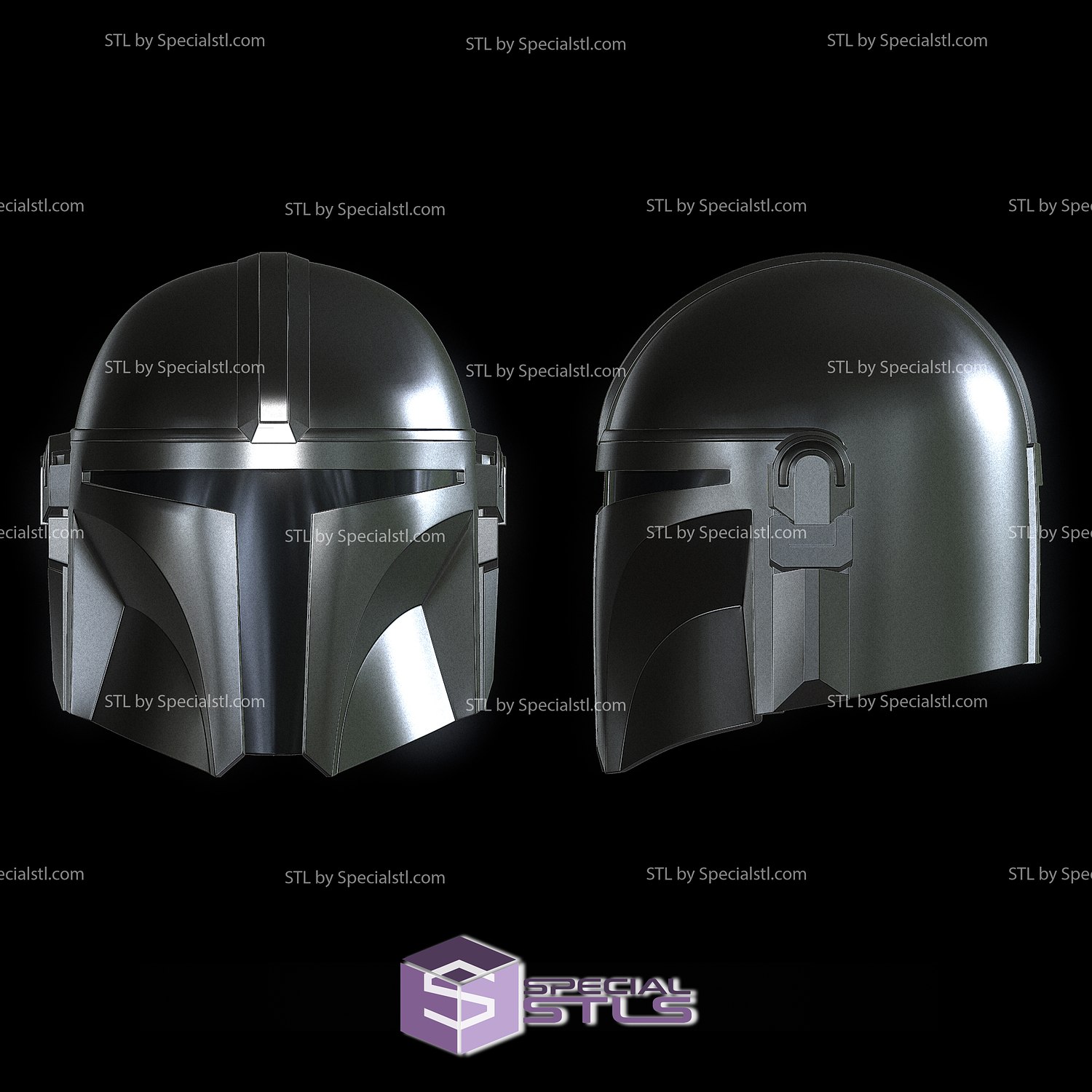 cosplay stl files mandalorian helmet starwars 3d print wearable 3D print model - Mito3D