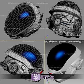 Cosplay stl Dateien Masse bewirken Andromeda Ryder Pfadfinder Helm 3d print model - Mito3D