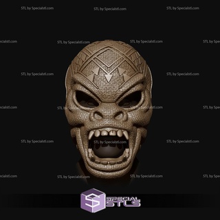 Cosplay stl Dateien mbaku Maske 3d print model - Mito3D