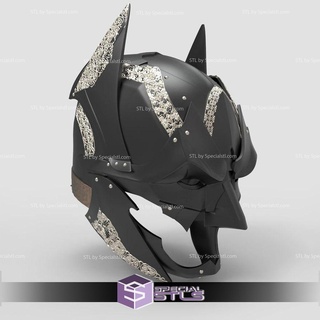 cosplay stl arquivos medieval batman capacete v2 3d impressão vestível 3d print model - Mito3D