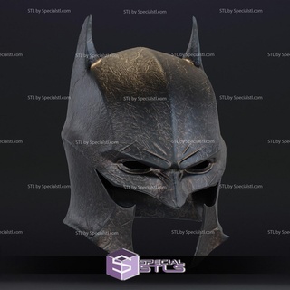 cosplay stl files medieval batman mask wearable 3d print model - Mito3D
