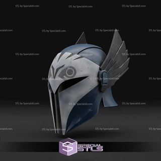 cosplay stl files medieval bo katan helmet wearable 3d print 3d print model - Mito3D