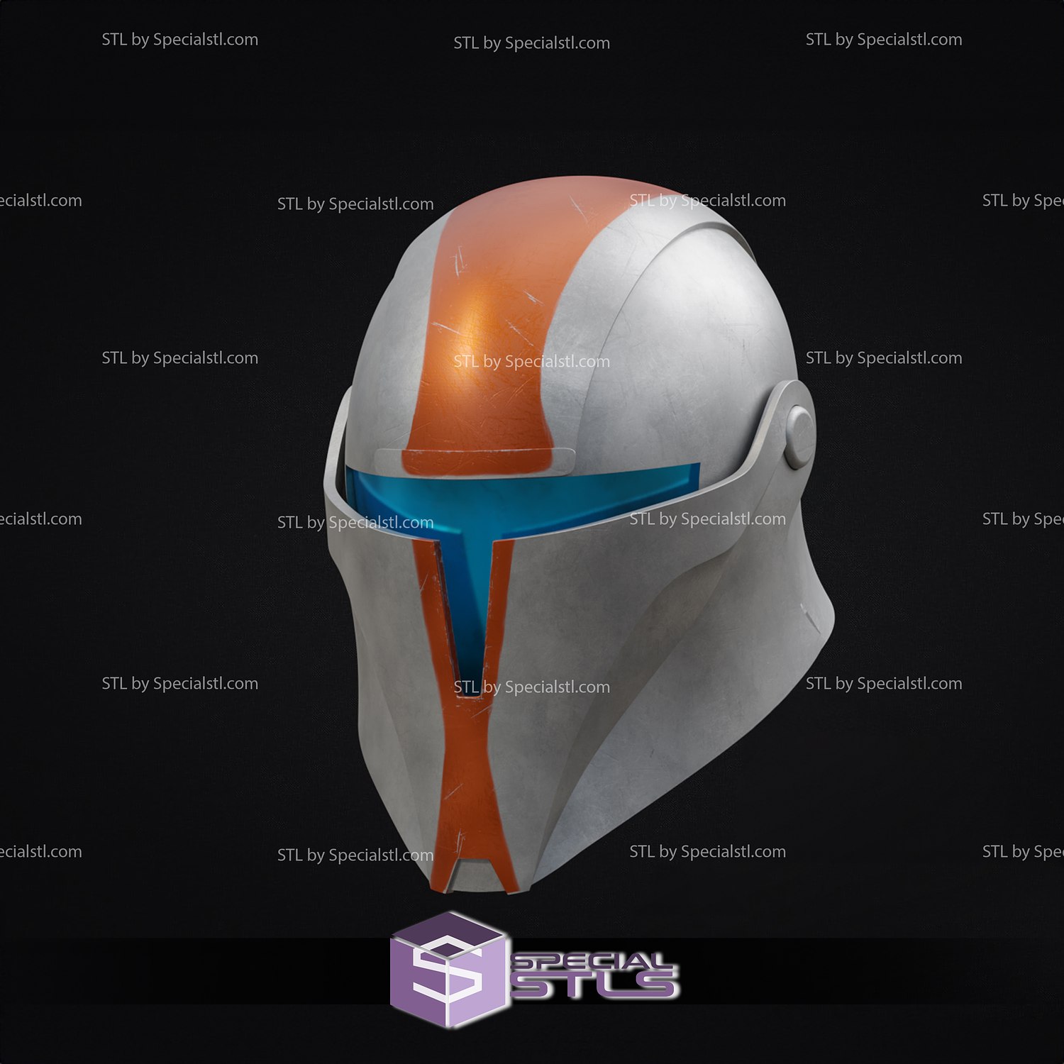 cosplay stl files medieval republic commando helmet 3d print 3D print model - Mito3D