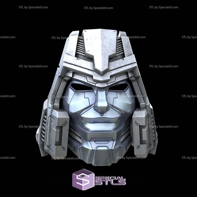 cosplay stl file megatron g1 casco v2 speciale 3d print model - Mito3D