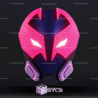 cosplay stl files miles prowler helmet spiderman wearable 3d print 3d print model - Mito3D