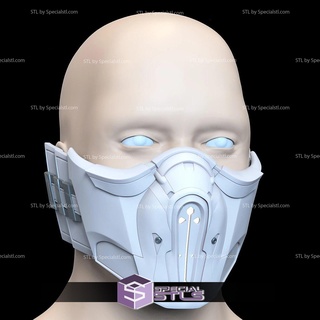 Cosplay stl Dateien sterblich kombat sub Null Maske v2 3d print model - Mito3D