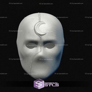 Cosplay stl Dateien Ritter Maske Mond v2 3d drucken tragbar 3d print model - Mito3D