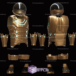 cosplay stl archivos Mysterio completo traje armadura 3d print model - Mito3D