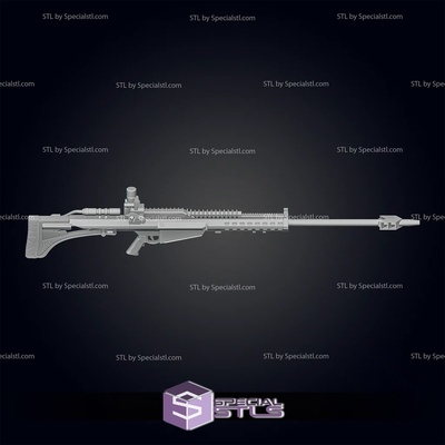 cosplay stl files nt-242 sniper rifle blaster specialstl 3d print model - Mito3D