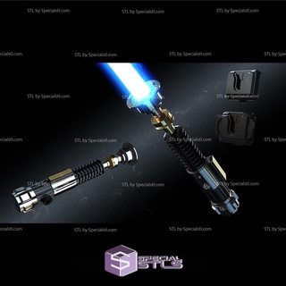 cosplay stl dossiers obi blême Kenobi sabre laser 3d impression 3d print model - Mito3D