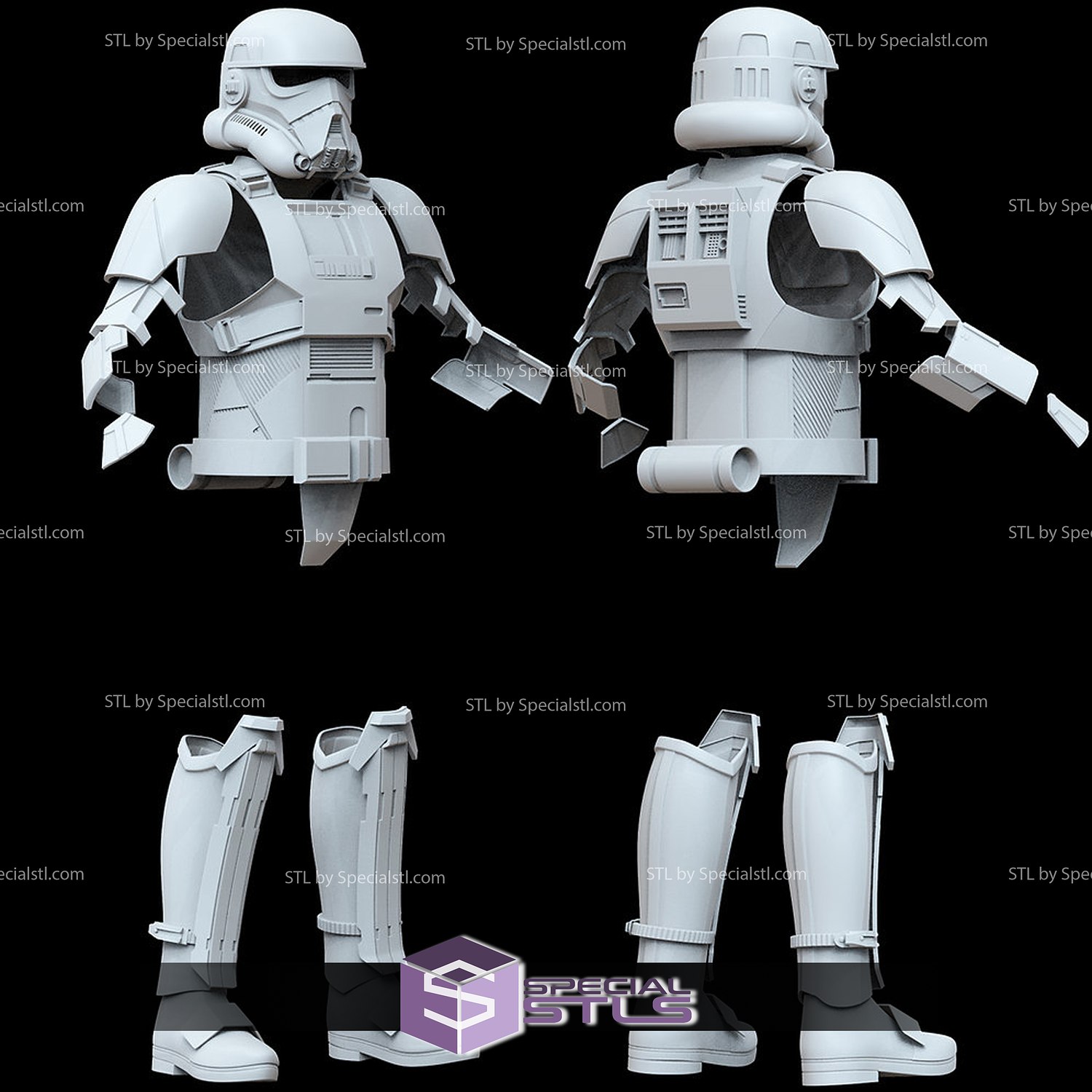 cosplay stl files patrol trooper armor cosplay stl files patrol trooper armor  3D print model - Mito3D