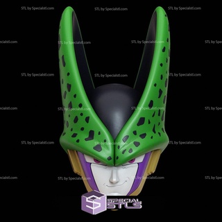 cosplay stl files perfect cell mask dragonball 3d print wearable 3d print model - Mito3D
