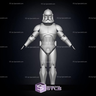Kostüm oyunu stl Dosyalar evre 1 animasyonlu klon asker zırh 3d Yazdır 3d print model - Mito3D
